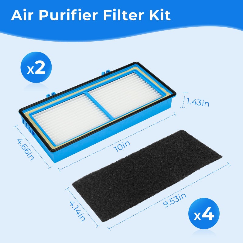 Ximoon HAPF30AT Filter Replacement for Holmes AER1 Ready Air Purifier Filters for Bionaire Air Cleaner Filter - Image 3